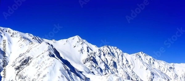 Obraz 冬の白馬三山