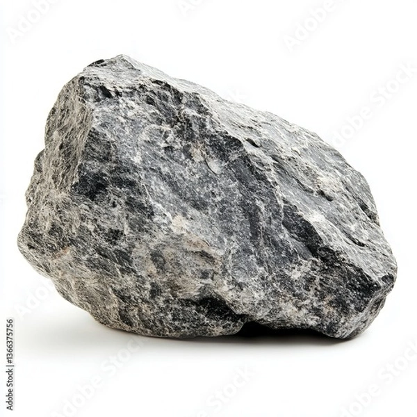 Obraz granite stone isolated on white