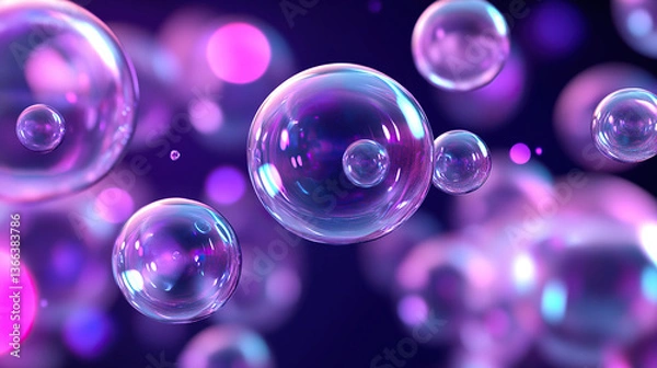 Fototapeta abstract background with bubbles