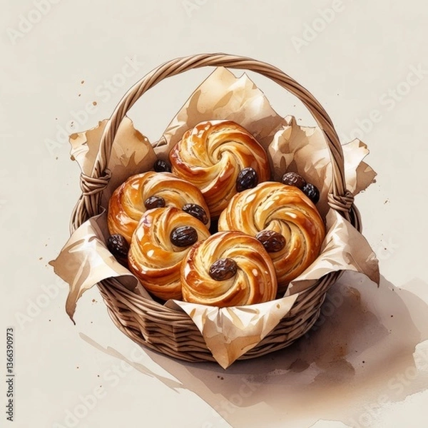 Obraz Heart shaped chocolate cake