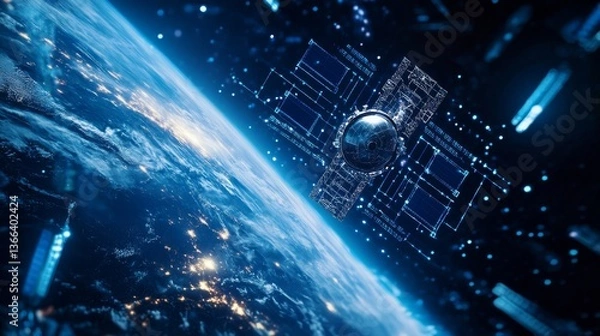 Obraz An AI powered system enhancing space exploration by analyzing astronomical data, spacecraft health, and mission progress to optimize space missions