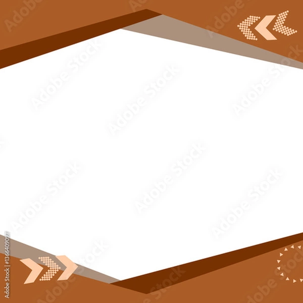 Fototapeta illustration of a  holding a blank board