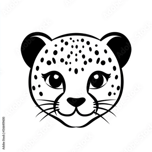 Obraz Cheetah Cub Face