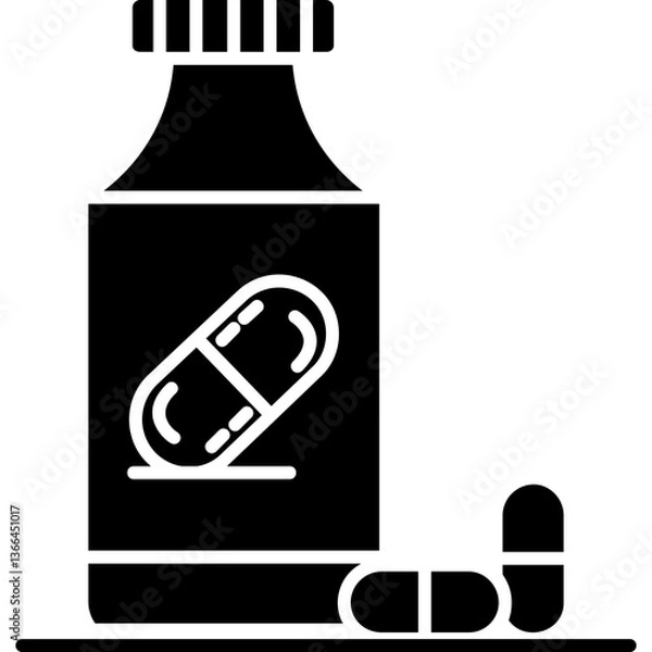 Fototapeta Capsule Icon