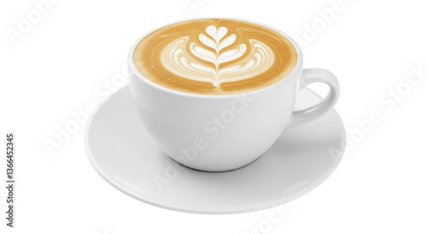 Obraz Isolated Latte Art Coffee