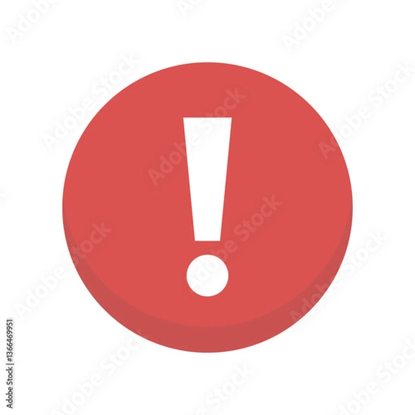 Fototapeta red exclamation mark