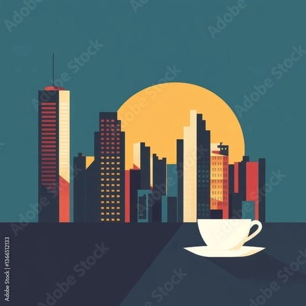 Obraz flat design illustration for corporate settings

