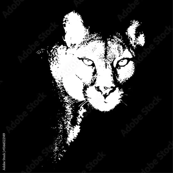 Obraz black panther head