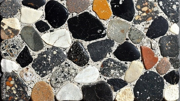 Fototapeta Colorful stone mosaic pattern