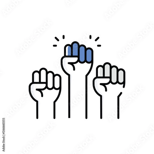 Fototapeta Minority Right Vector icon