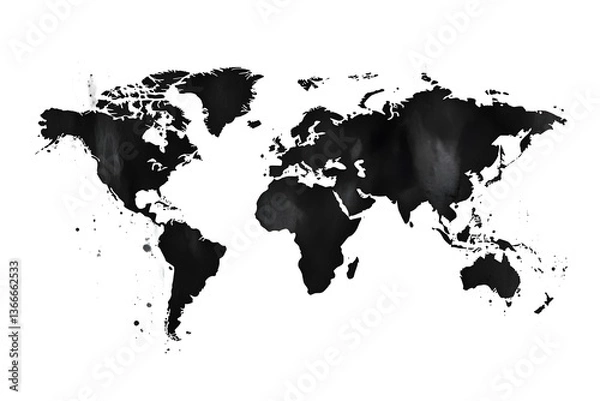 Fototapeta map of the world