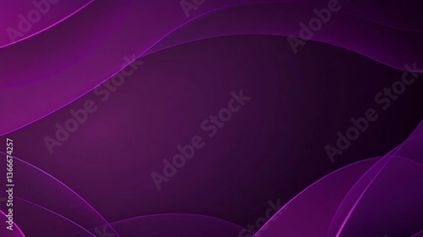 Fototapeta Abstract purple curves form an elegant and artistic background design