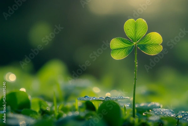 Fototapeta four leaf clover