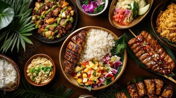 Obraz ハワイ　食事