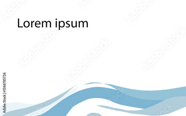 Obraz Wave frame background  (20241026112025).eps