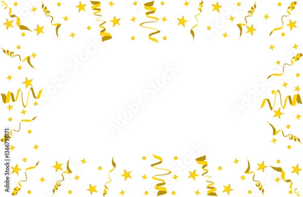 Obraz Gold Confetti Decoration