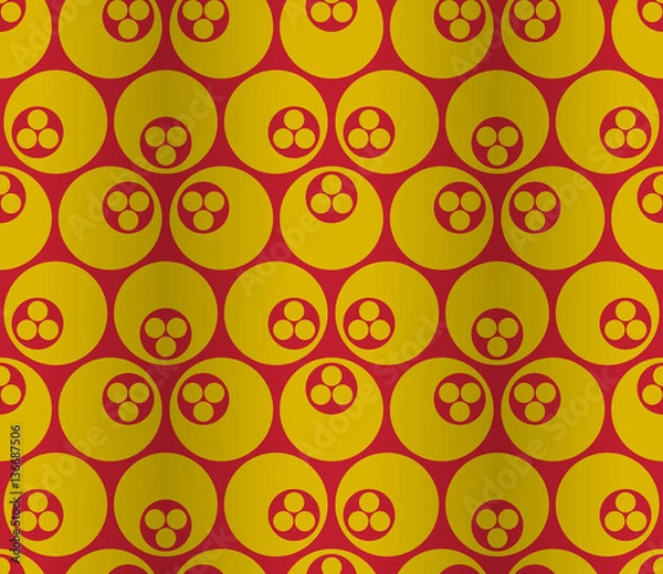 Fototapeta Traditional Ottoman Cintemani Seamless Pattern