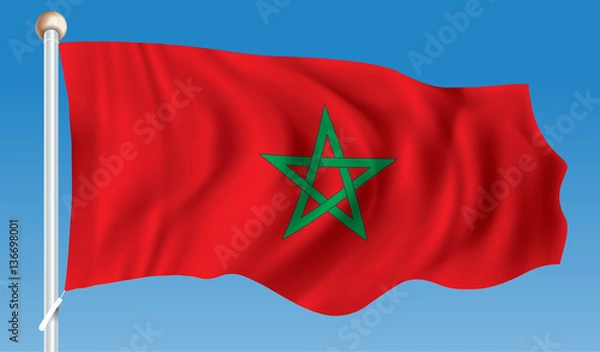 Fototapeta Flag of Morocco