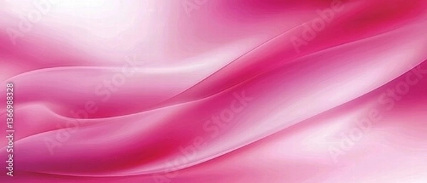 Fototapeta Elegant combination of a soft pink background merging with a crisp white backdrop