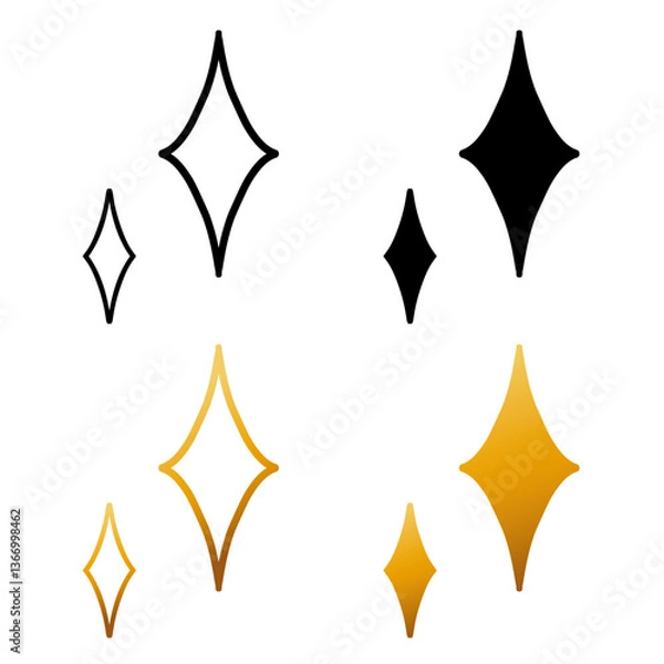 Obraz きらきら黒金