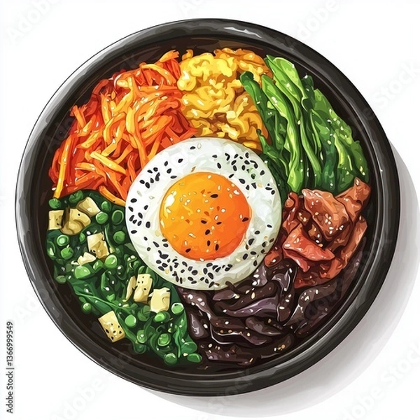 Fototapeta bibimbap