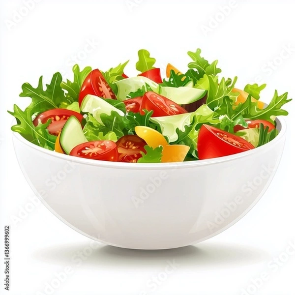 Fototapeta fresh vegetable salad