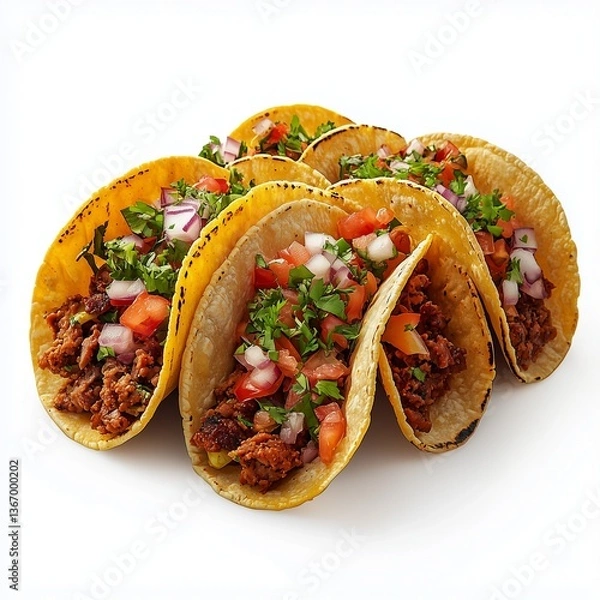 Fototapeta mexican beef tacos