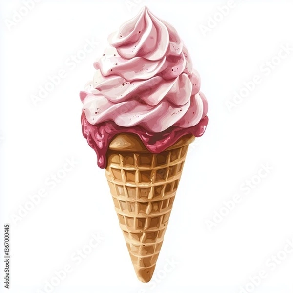 Obraz strawberry ice cream
