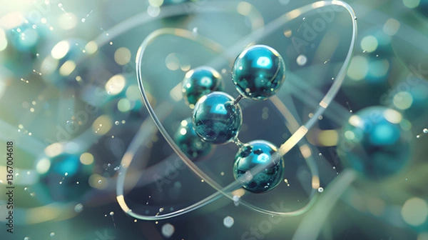 Fototapeta Visualization & Examination of Ytterbium Isotopes: Divergence In Atomic Weight