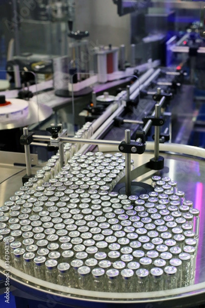 Fototapeta Automatic line for production of medicines