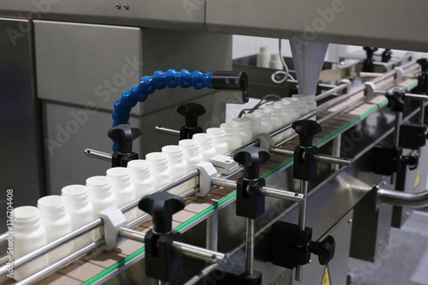 Fototapeta Automatic line for production of medicines