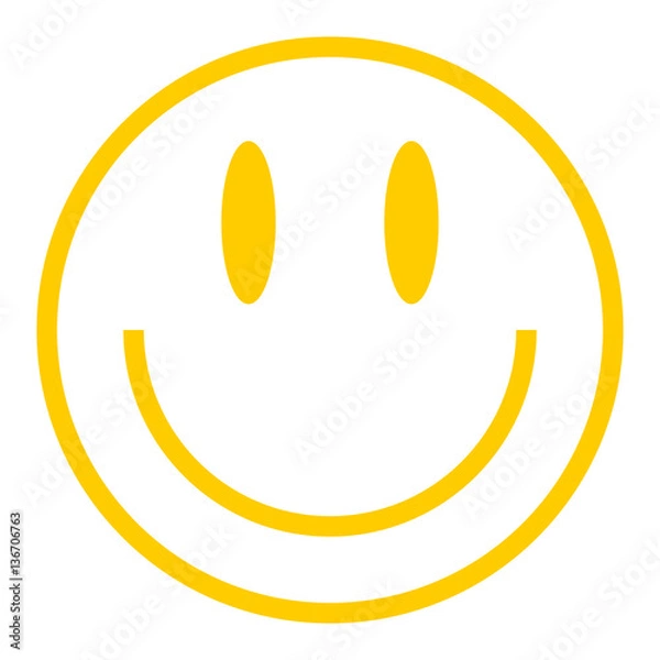 Obraz Yellow Smiley Icon Smiling Face