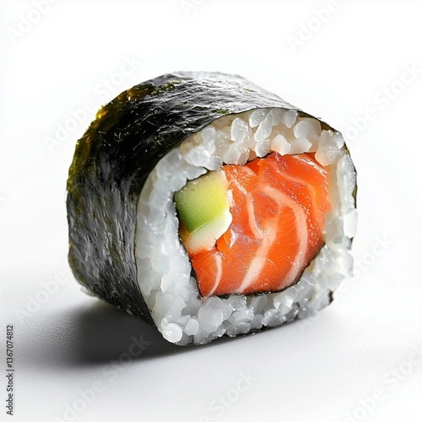 Fototapeta sushi on a white background