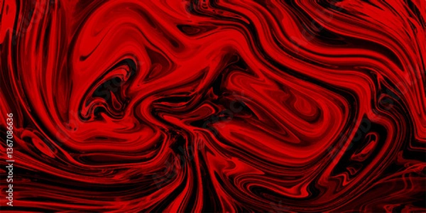 Fototapeta The texture of mix color and black marble pattern modern style Liquid background. colorful marble pattern of the blend of curves. Marbleized bright effect with fluid painting, background for kitchen f