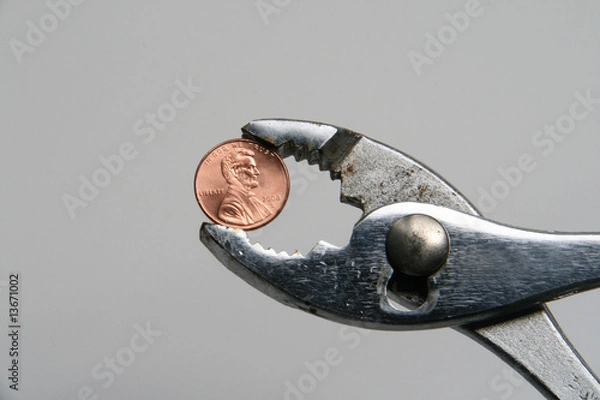 Fototapeta Penny pinching