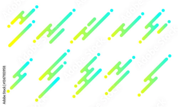 Obraz 斜線パーツ-幾何学-01