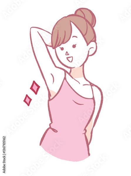 Fototapeta 美容　女性　髪