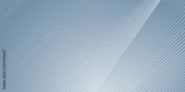 Fototapeta Digital abstract background hexagon lines on gray background. Futuristic digital network stripe line art design for poster, brochure, cover, website, banner