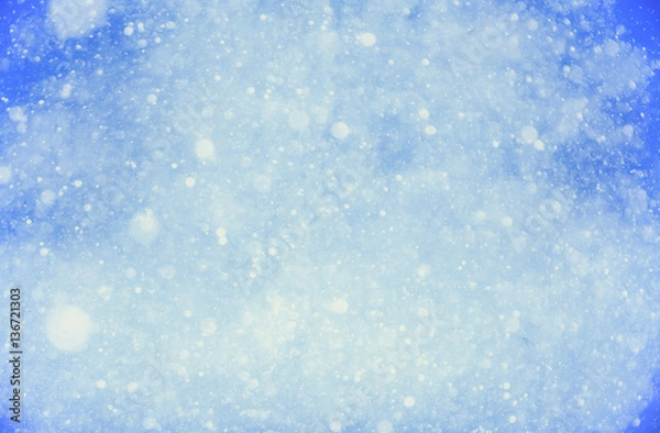 Obraz blue winter snow background