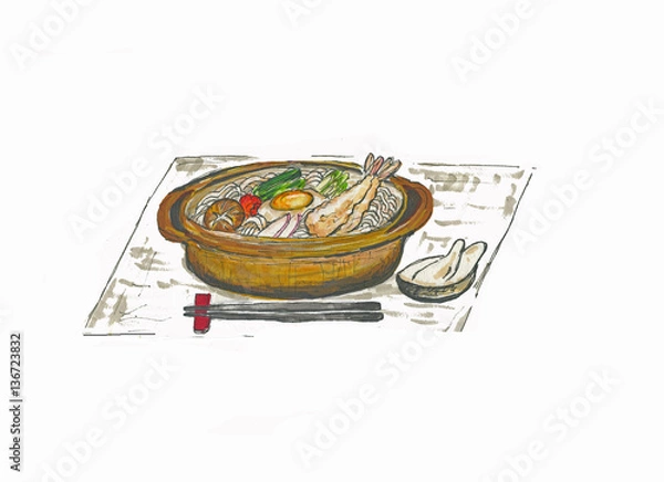 Obraz 鍋焼きうどん