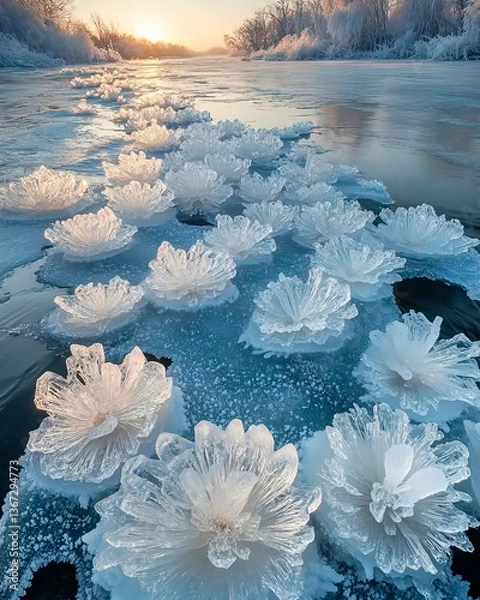 Obraz ice flowers