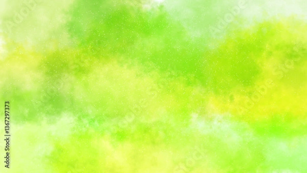 Obraz 水彩絵の具で描いたような美しいグラデーション背景壁紙（緑）