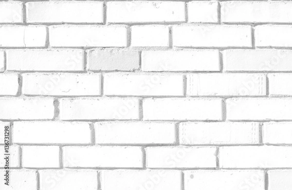 Fototapeta white texture red silicate brick wall masonry