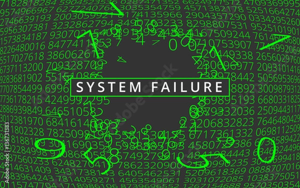 Obraz System failure background.