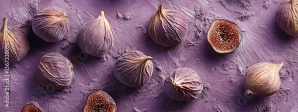 Obraz Dramatic still life with shriveled figs in dusty swirl