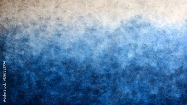 Fototapeta A striking abstract background featuring a dynamic gradient of indigo and white creating a moody ethereal and visually captivating texture
