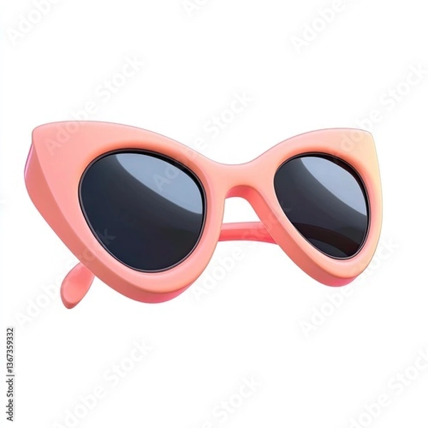 Fototapeta sunglasses, illustration. isolated on white