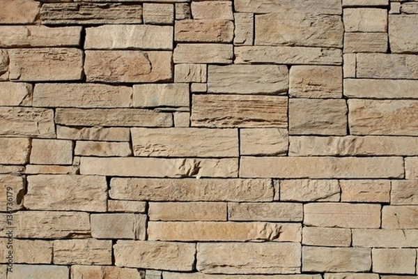 Fototapeta Exterior stone cladding/ Background of stone.