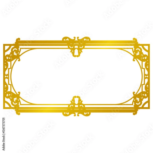 Obraz rectangle border frame.eps