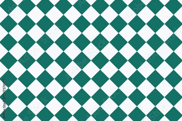 Fototapeta un super damier couleur bleu sarcelle et blanc pour décorer tes supports